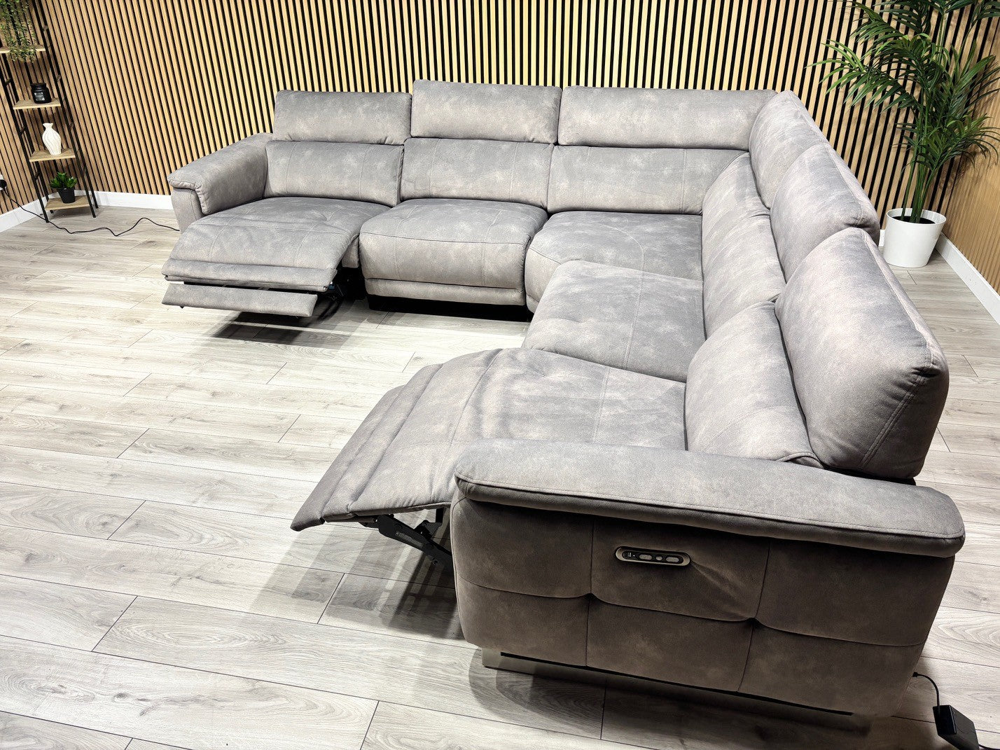 Furniture Village MOET Fabric 2 Corner 2 Sofa Power Recliners - RRP £3595