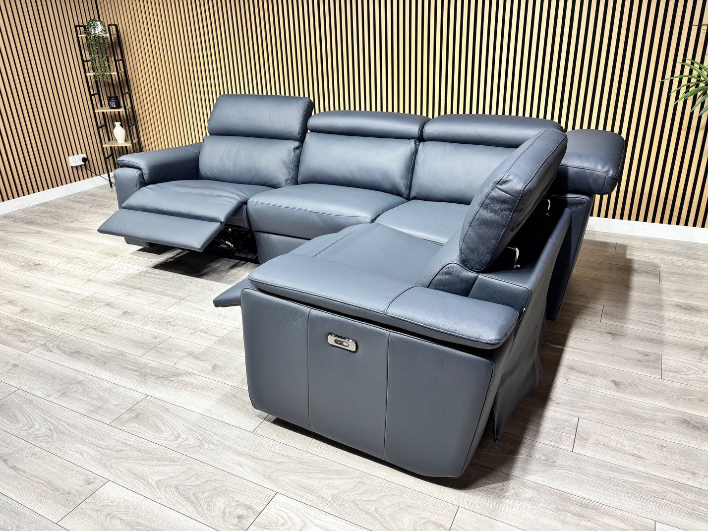 Furniture Village - Nicoletti Davide Small Leather Corner Power Recliner - RRP £4945