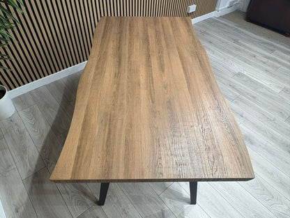 NEXT Sample - Corrine Wavy Edge Industrial Dining Table  - RRP £698