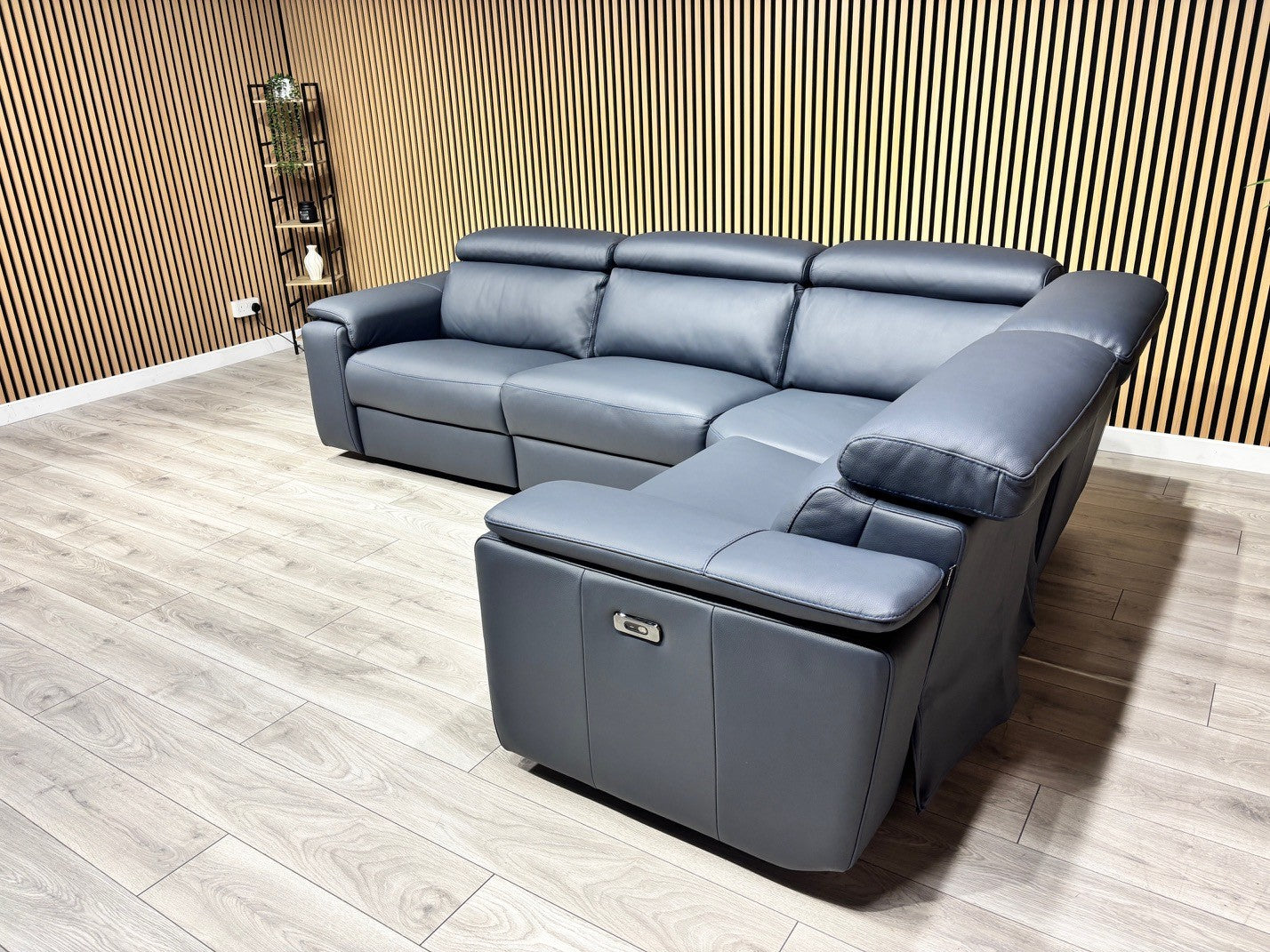 Furniture Village - Nicoletti Davide Small Leather Corner Power Recliner - RRP £4945