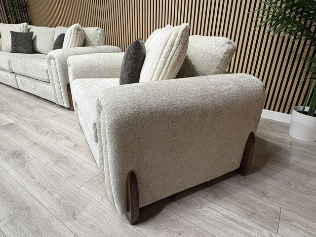 Sofology Marble Arch Fabric 4 Seater Sofa + Love Chair Set, RRP £3098