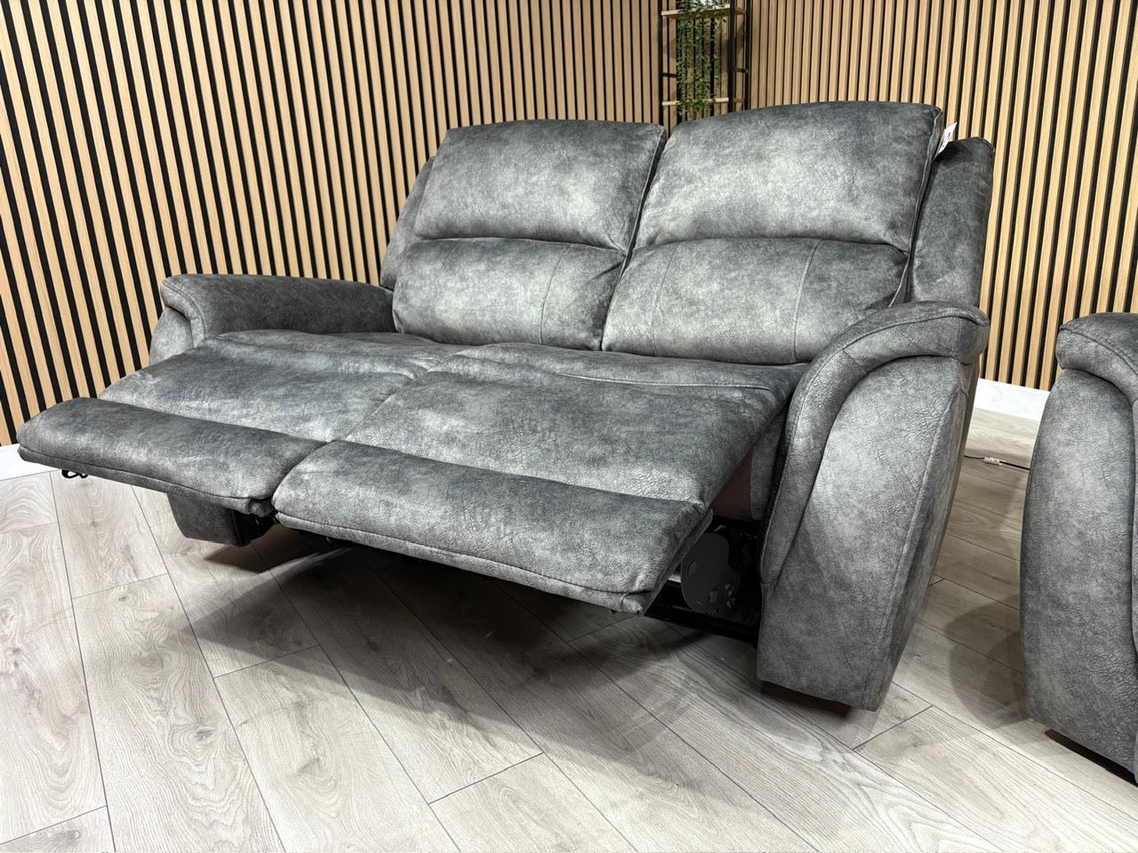 DFS Dylan Fabric 3 Seater + 2 Seater Sofa Set Power Recliners RRP £1878