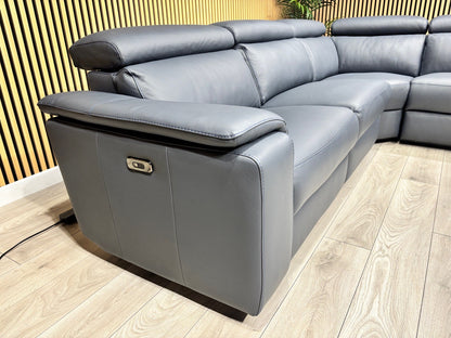 Furniture Village - Nicoletti Davide Small Leather Corner Power Recliner - RRP £4945