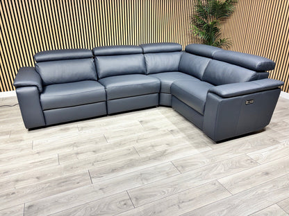 Furniture Village - Nicoletti Davide Small Leather Corner Power Recliner - RRP £4945