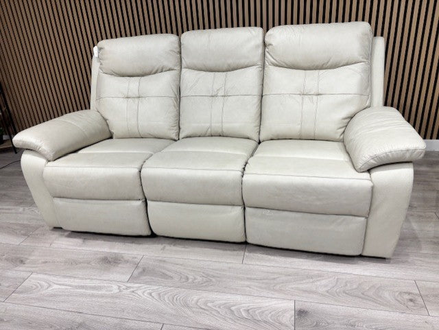 SOPHIA Leather 3 Seater Sofa + Armchair Set, Power Recliners RRP £3898