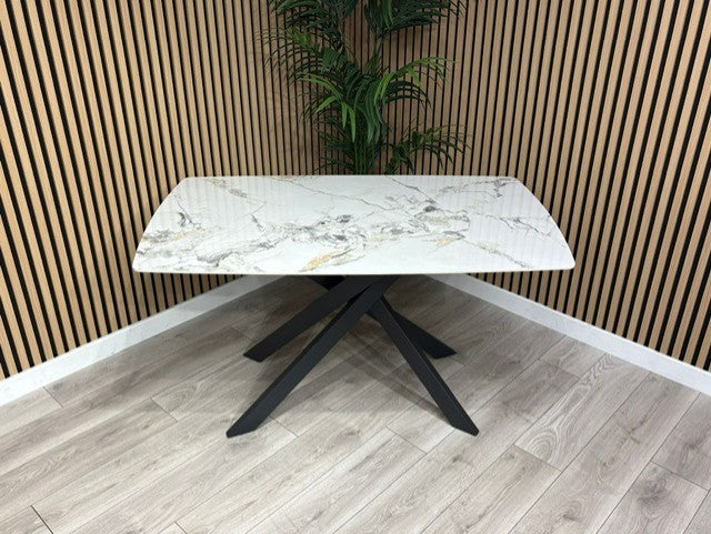 Furniture Village - Lima Marble Effect Dining Table  - RRP £699