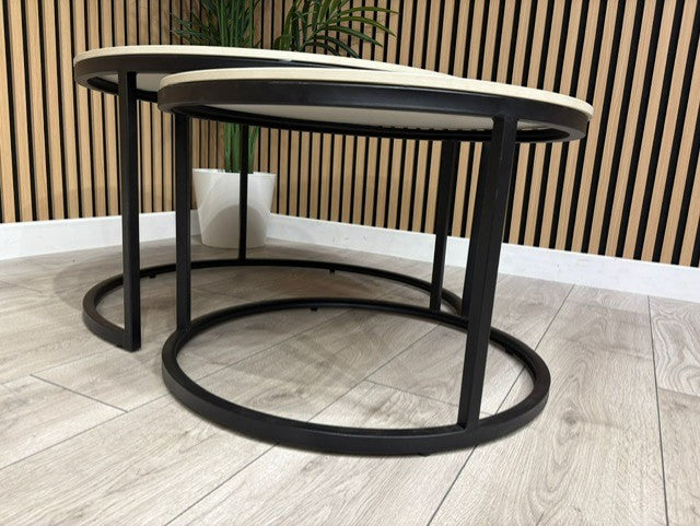 Furniture Village - Yoyo Nest Of Round Coffee Tables, Teal RRP £569