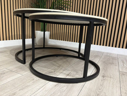 Furniture Village - Yoyo Nest Of Round Coffee Tables, Teal RRP £569