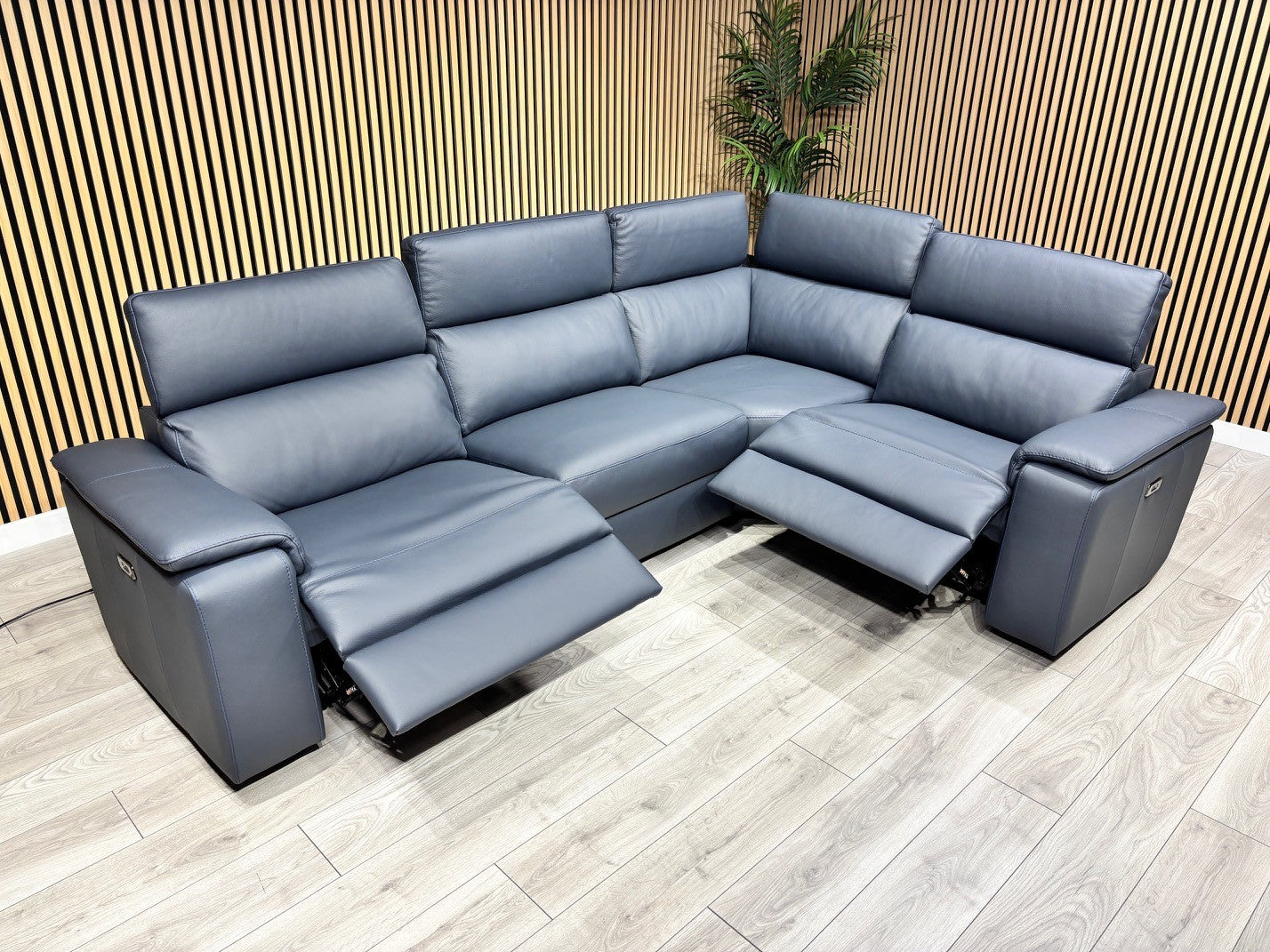 Furniture Village - Nicoletti Davide Small Leather Corner Power Recliner - RRP £4945