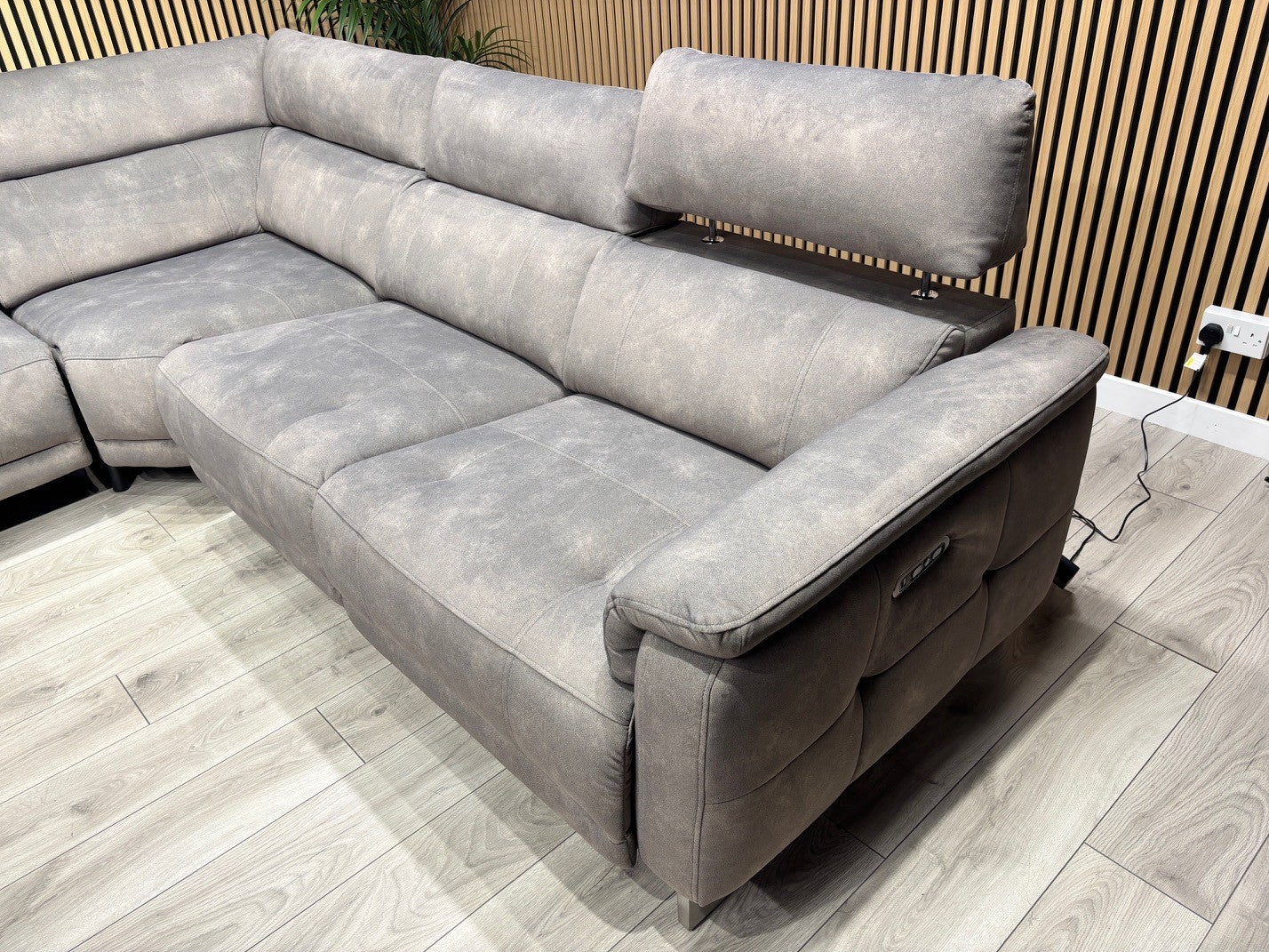 Furniture Village MOET Fabric 2 Corner 2 Sofa Power Recliners - RRP £3595