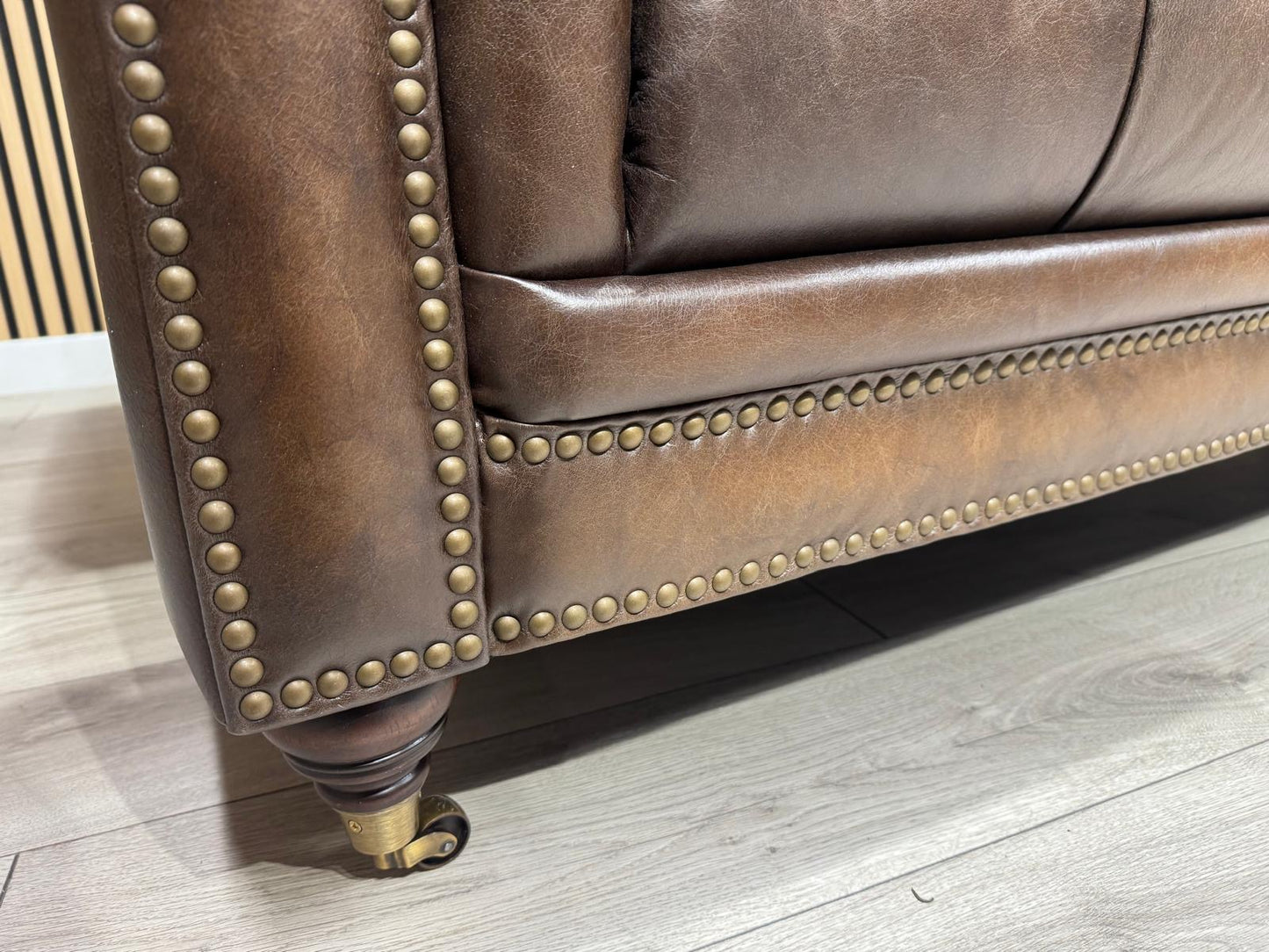 FV, At The Helm WALTER 3 Seater + 2 Seater Leather Chesterfield Sofa Set