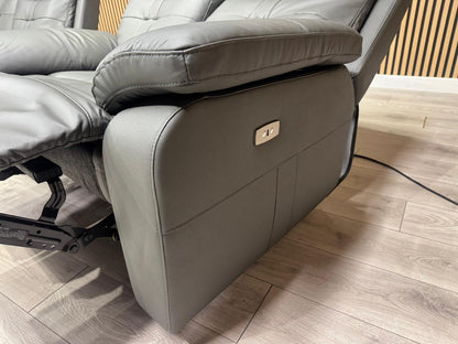 SOPHIA Leather 3 Seater Sofa Power Recliner RRP £1995