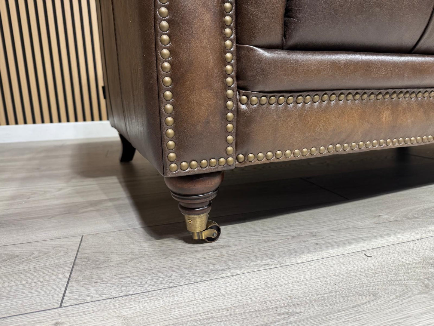 FV, At The Helm WALTER 3 Seater + 2 Seater Leather Chesterfield Sofa Set