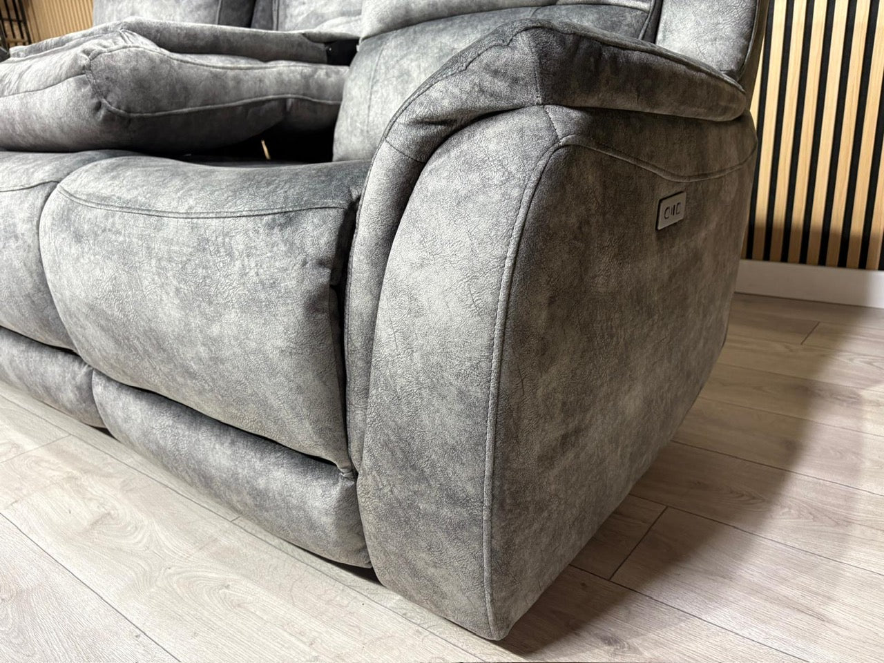 DFS Dylan Fabric 3 Seater + 2 Seater Sofa Set Power Recliners RRP £1878