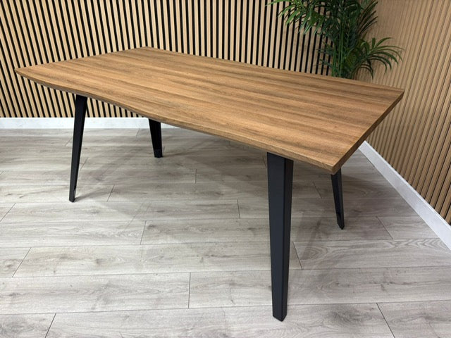 NEXT Sample - Wavy Edge Industrial Dining Table  - RRP £698