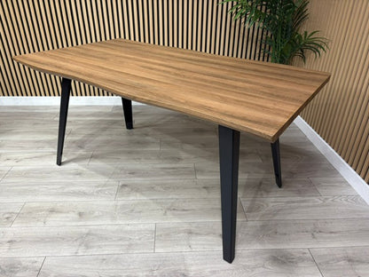 NEXT Sample - Corrine Wavy Edge Industrial Dining Table  - RRP £698
