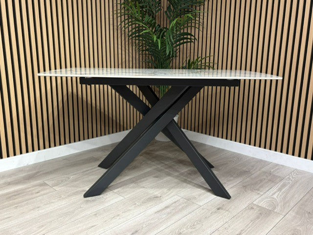 Furniture Village - Lima Marble Effect Dining Table  - RRP £699