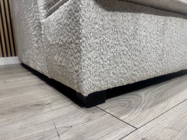 CARNABY Premium Fabric U Shaped Corner Chaise Sofa + Footstool - RRP £1,999