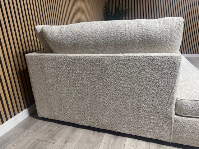 CARNABY Premium Fabric U Shaped Corner Chaise Sofa + Footstool - RRP £1,999