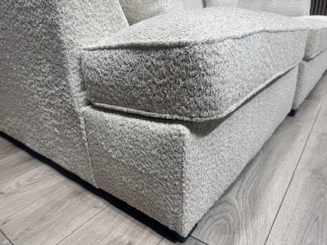 CARNABY Premium Fabric U Shaped Corner Chaise Sofa + Footstool - RRP £1,999