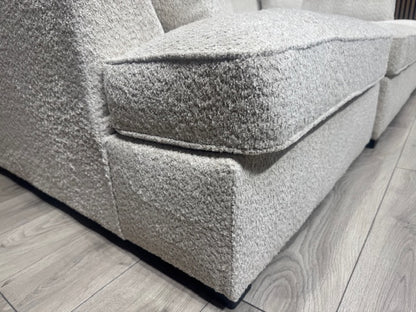 CARNABY Premium Fabric U Shaped Corner Chaise Sofa + Footstool - RRP £1,999
