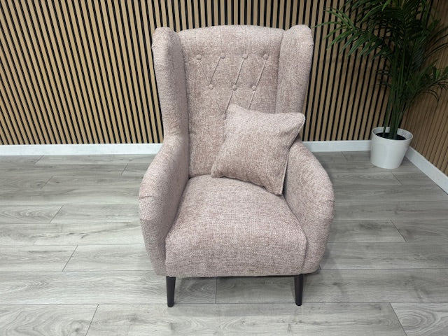 Laura Ashley LYNDEN Style Fabric Wingback Chair - RRP £999