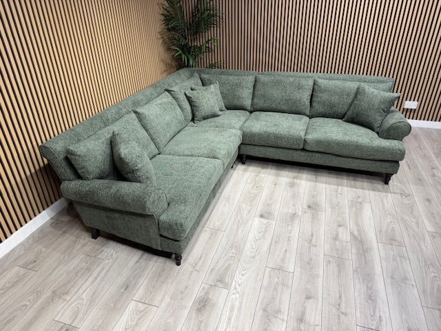 Laura Ashley LYNDEN Style Fabric Corner Sofa - RRP £2900