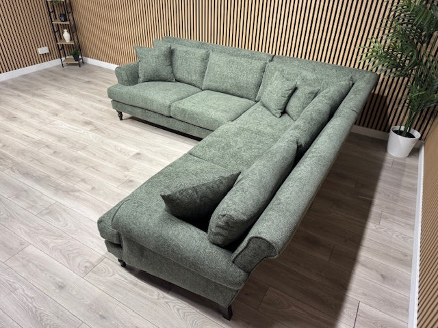 Laura Ashley LYNDEN Style Fabric Corner Sofa - RRP £2900