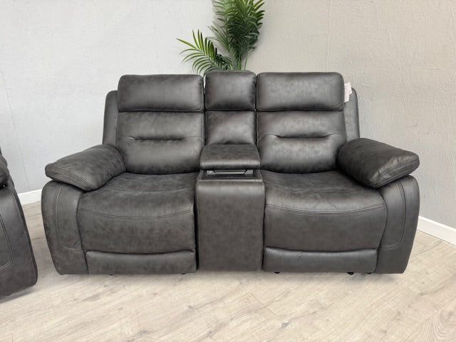 DFS Pierson 3 Seater + 2 Seater Music Power Recliners + Table + Console RRP: £2598