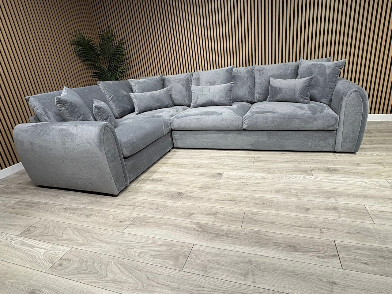 Sofology MARBLE ARCH Style Fabric LHF Corner Sofa, Grey - RRP £3,599
