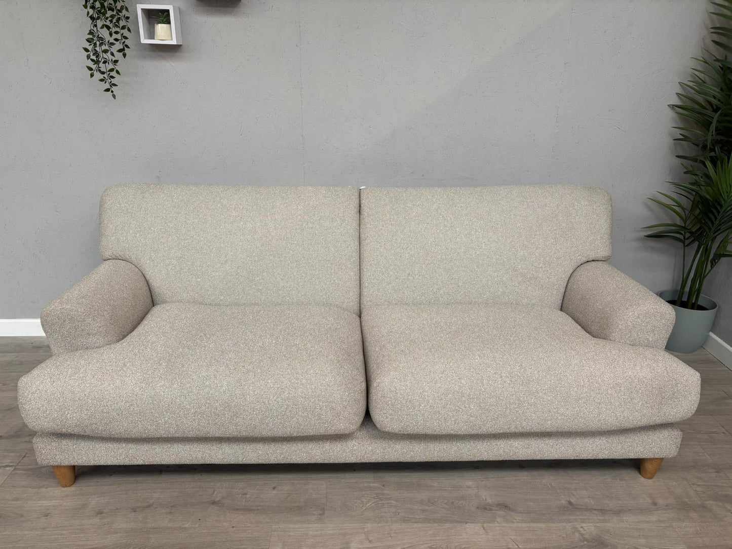 Habitat - Askem Fabric 3 Seater Sofa Natural Weave - RRP £1599