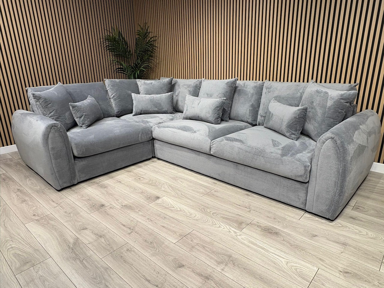 Sofology MARBLE ARCH Style Fabric LHF Corner Sofa, Grey - RRP £3,599