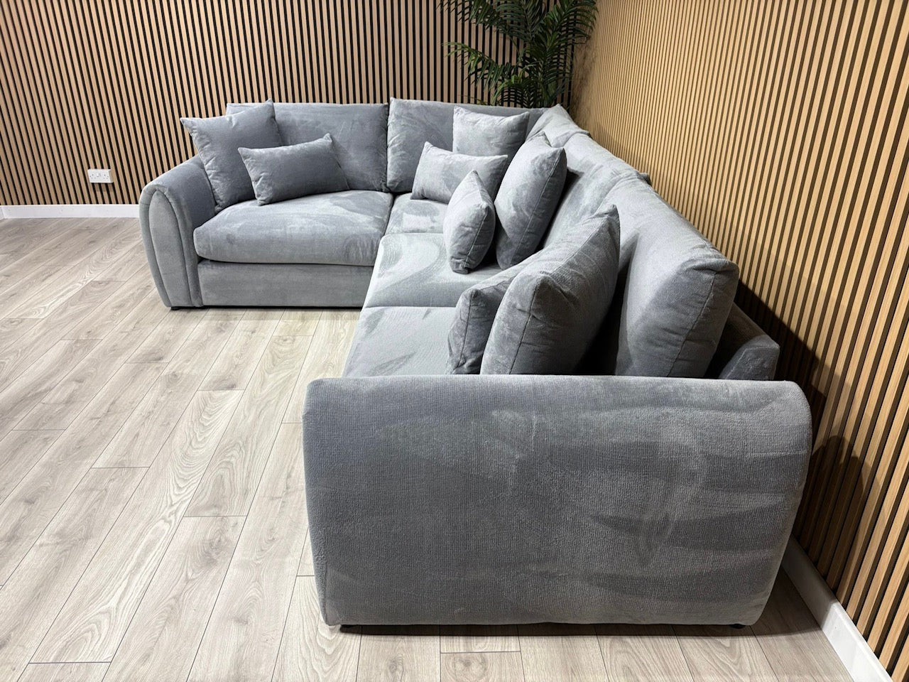 Sofology MARBLE ARCH Style Fabric LHF Corner Sofa, Grey - RRP £3,599
