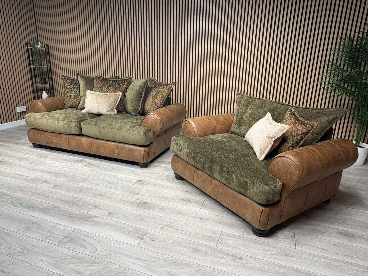 Viscount Fabric 3 Seater Sofa + Love Chair Set - RRP £3898