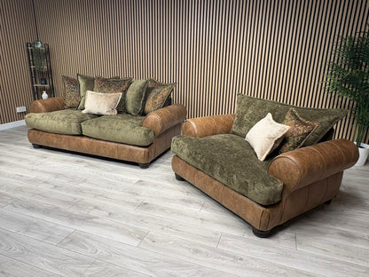 Viscount Fabric 3 Seater Sofa + Love Chair Set - RRP £3898