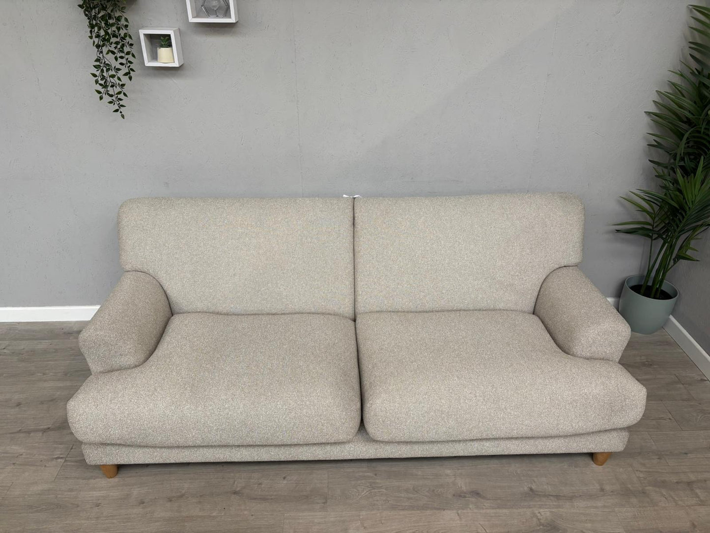 Habitat - Askem Fabric 3 Seater Sofa Natural Weave - RRP £1599