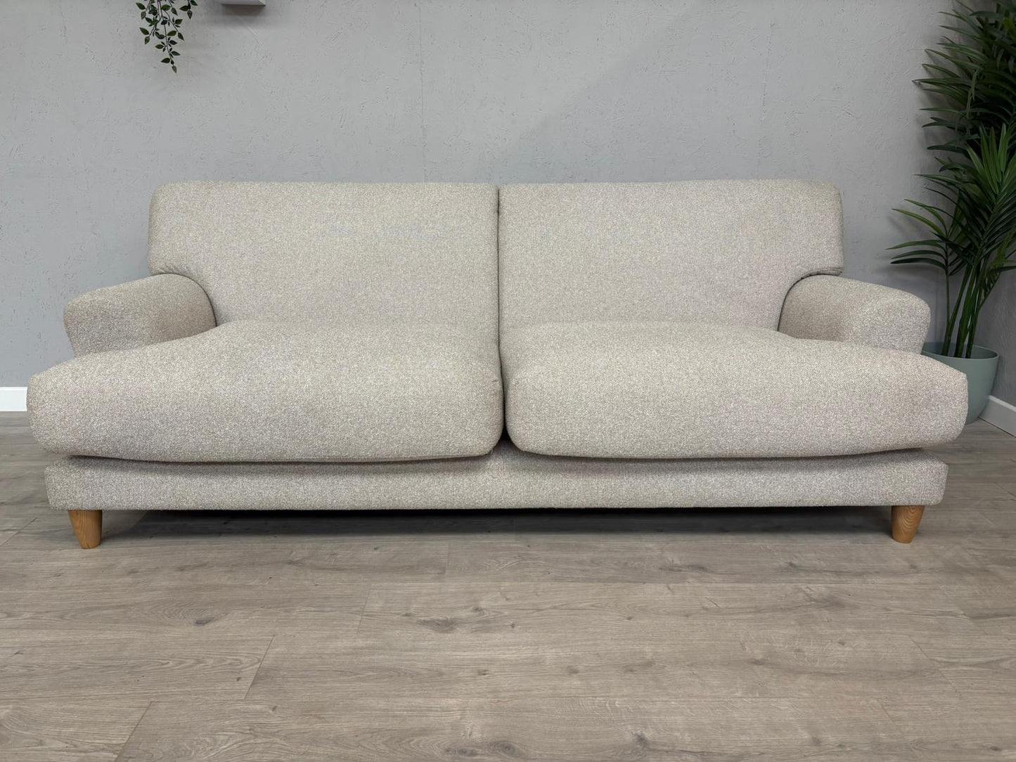 Habitat - Askem Fabric 3 Seater Sofa Natural Weave - RRP £1599