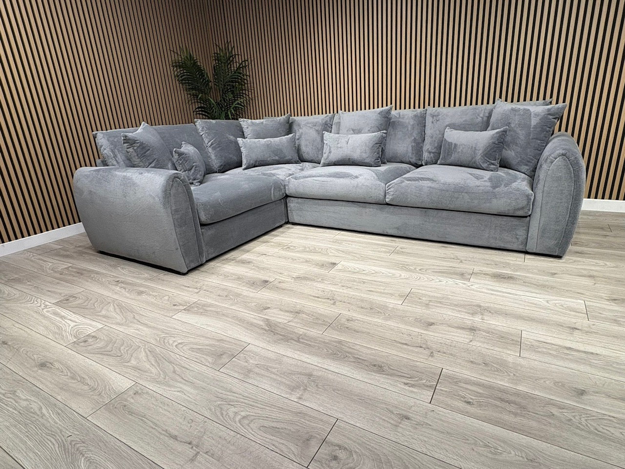 Sofology MARBLE ARCH Style Fabric LHF Corner Sofa, Grey - RRP £3,599