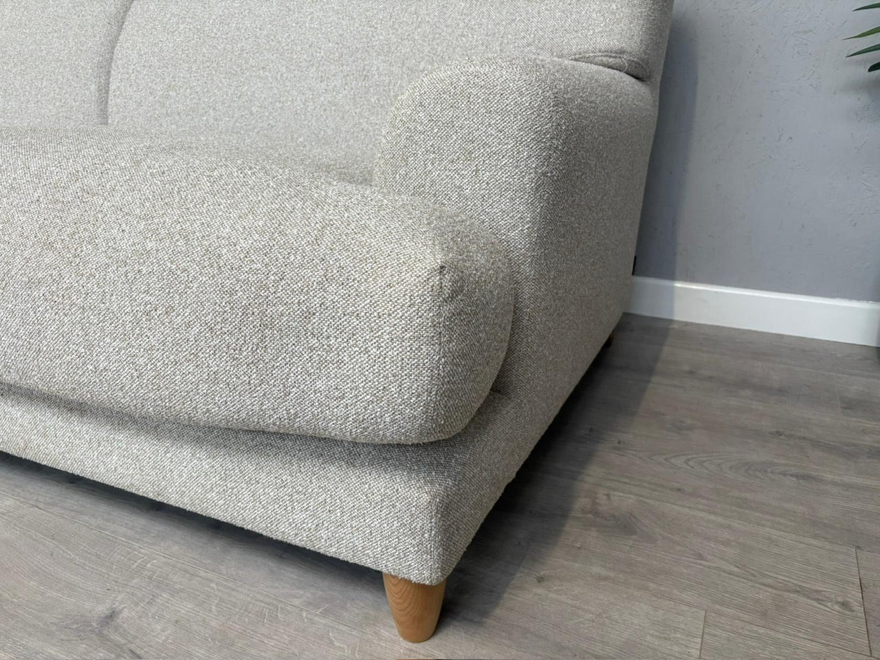 Habitat - Askem Fabric 3 Seater Sofa Natural Weave - RRP £1599