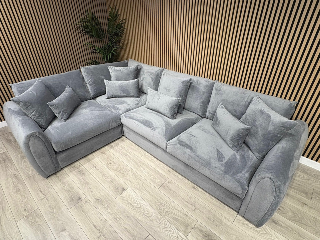 Sofology MARBLE ARCH Style Fabric LHF Corner Sofa, Grey - RRP £3,599
