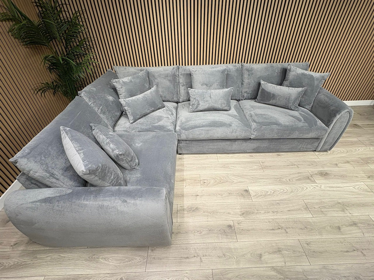 Sofology MARBLE ARCH Style Fabric LHF Corner Sofa, Grey - RRP £3,599