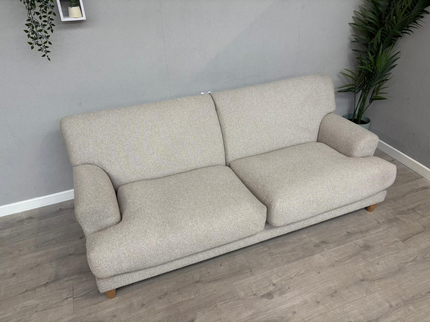 Habitat - Askem Fabric 3 Seater Sofa Natural Weave - RRP £1599
