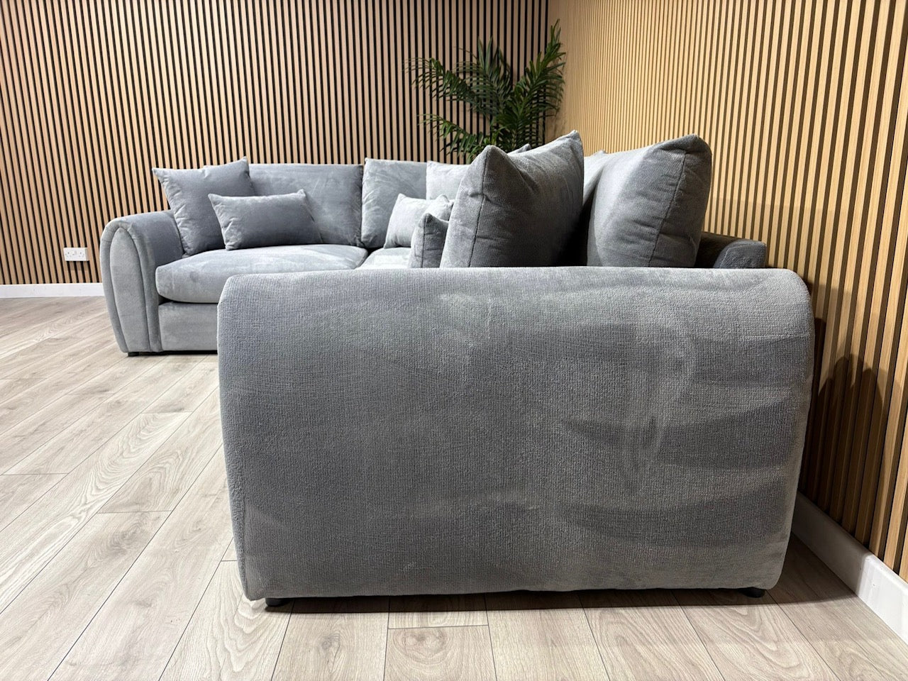 Sofology MARBLE ARCH Style Fabric LHF Corner Sofa, Grey - RRP £3,599