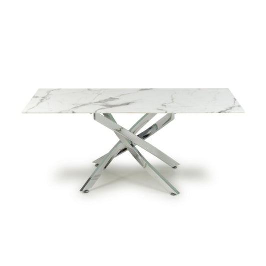 Astoria White Chrome Coffee Table