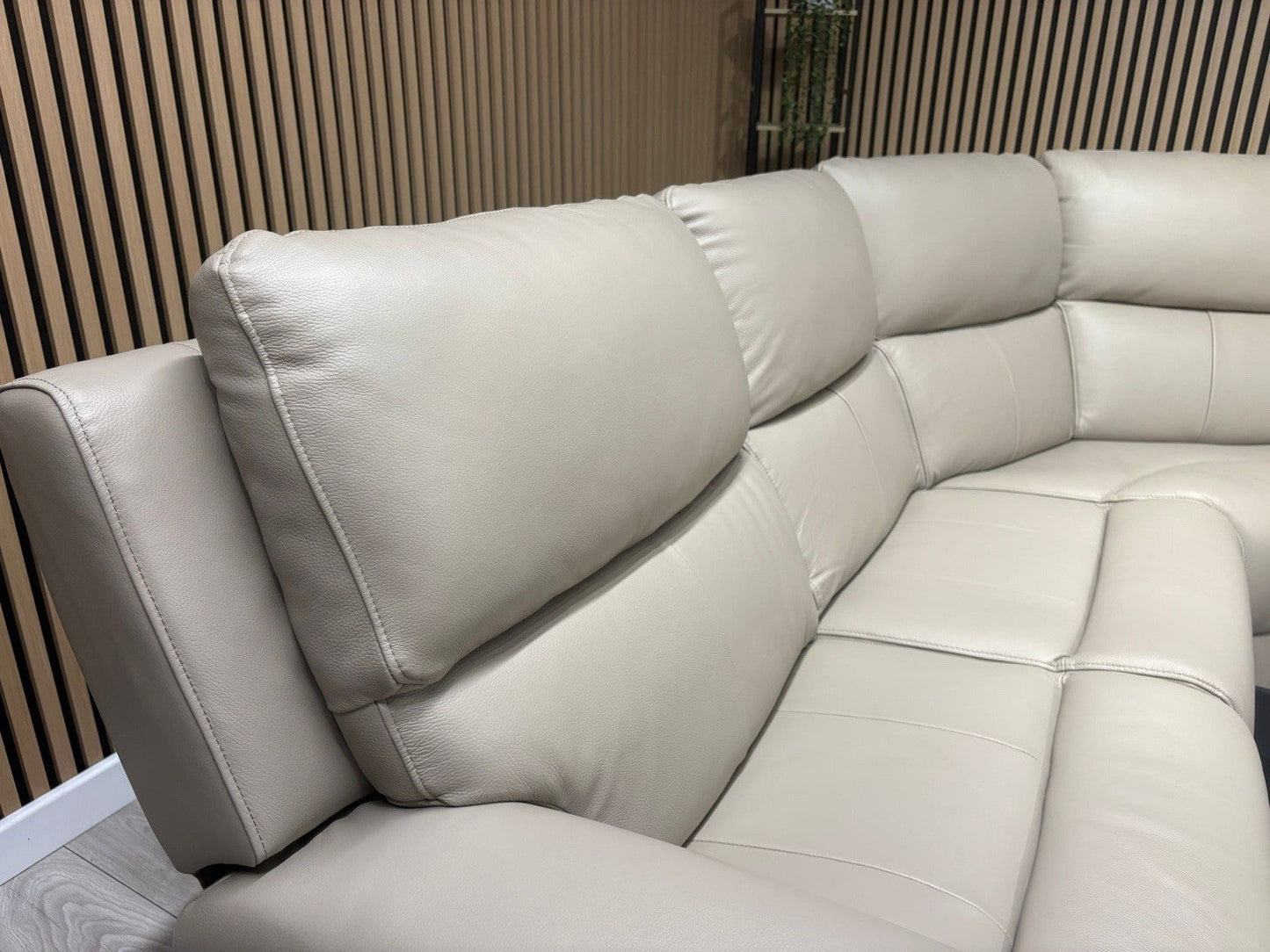 Oak FurnitureLand - Ezra Leather Modular Corner Sofa Power Recliners - RRP £3549