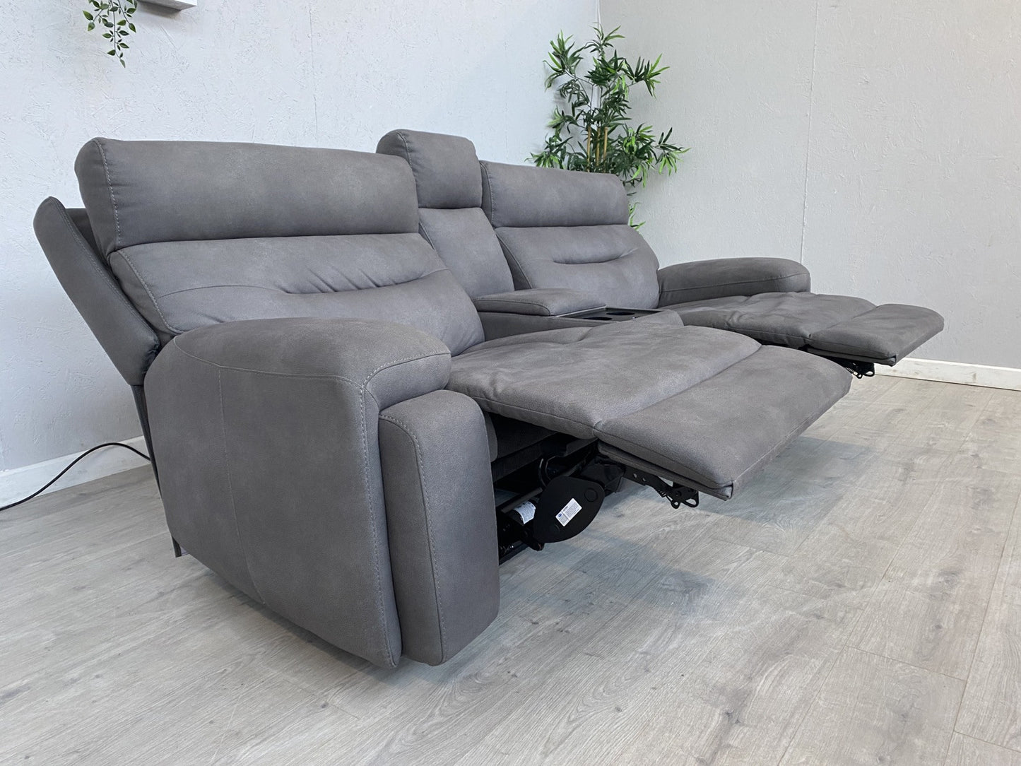 Furniture Village CINEMAX 3 Seater + 2 Seater Power Recliner Media Sofa Set.