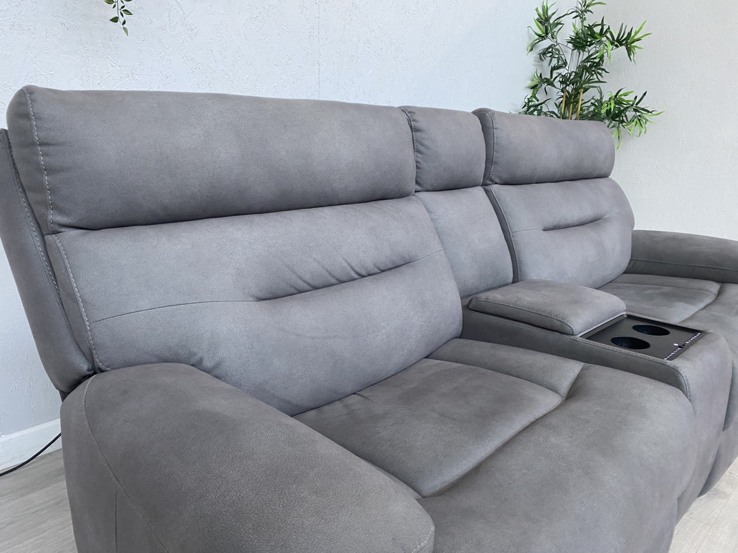 Furniture Village CINEMAX 3 Seater + 2 Seater Power Recliner Media Sofa Set.