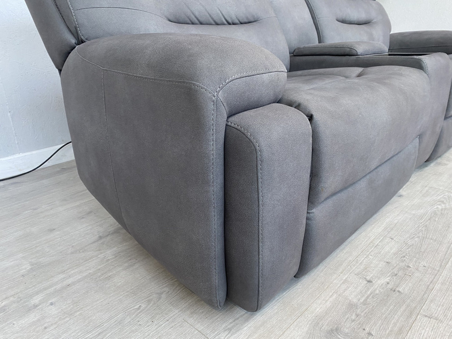 Furniture Village CINEMAX 3 Seater + 2 Seater Power Recliner Media Sofa Set.