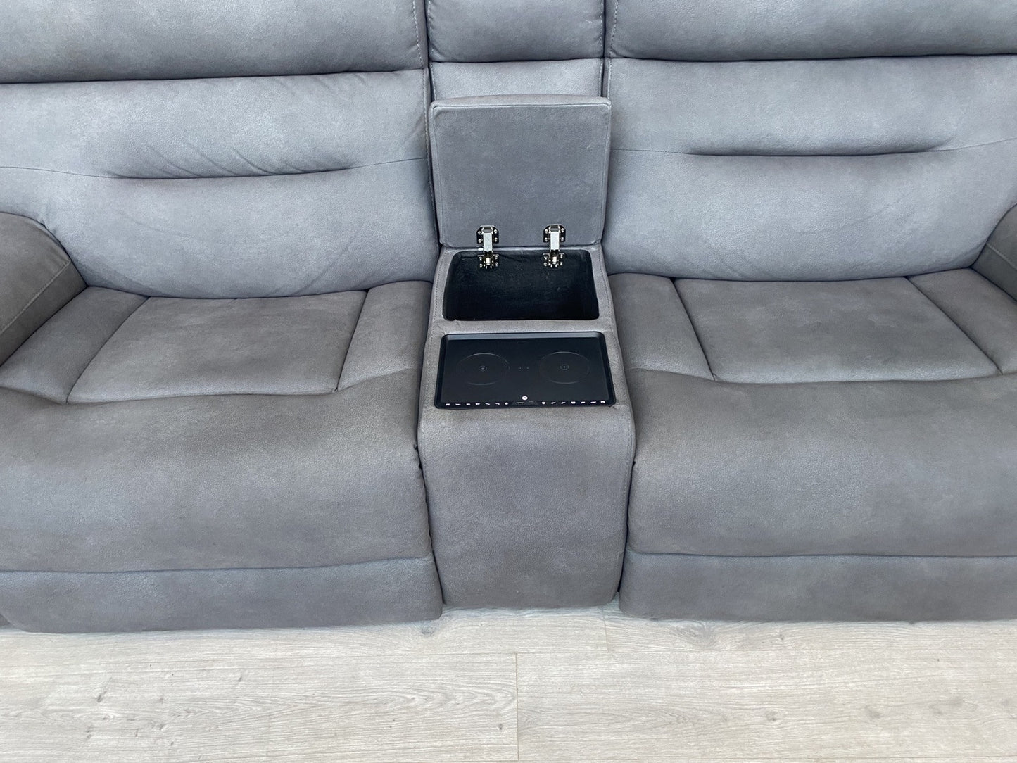 Furniture Village CINEMAX 3 Seater + 2 Seater Power Recliner Media Sofa Set.