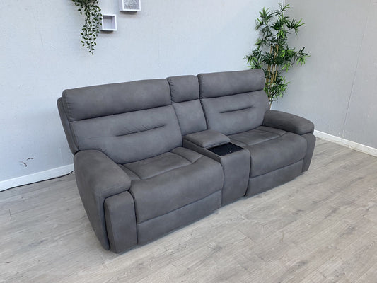Furniture Village CINEMAX 3 Seater + 2 Seater Power Recliner Media Sofa Set.